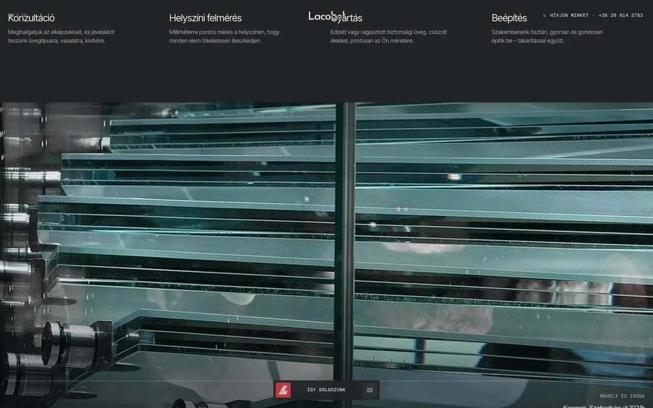 Lacobel Kft.: Desktop-Ansicht